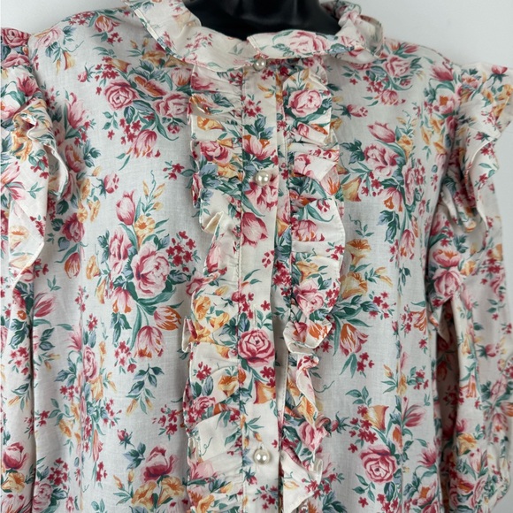 Batsheva Women Floral Mini Dress Size 18 - Picture 3 of 8